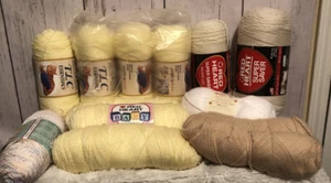 Lot Of 13 Spools Of Crochet Yarn Different Size And Color. 4 Spools No Label - Picture 1 of 3