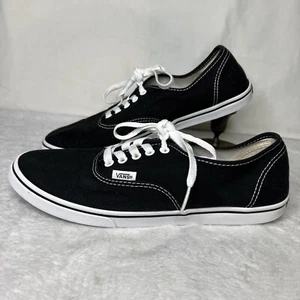Vans Unisex Black Lace-Up Low Top Sneaker Shoes Size M 8.5 W 10 - Picture 1 of 19
