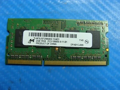 MacBook Pro 13" A1278 2011 MD313LL/A SO-DIMM RAM Memory 2GB 1RX8 PC3-10600S #1 - Image 1 of 2
