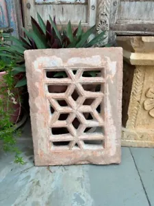 1700's Ancient Old Iron Hand Carved Stone Jali Cut Window Jali Panel - Picture 1 of 9