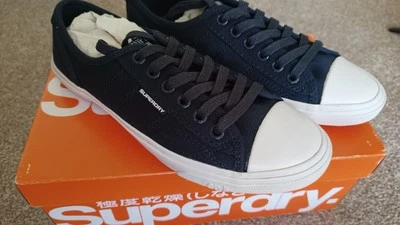 Novo Tênis Feminino Superdry Low Pro Tamanho 4 Azul - Imagem 1 de 4