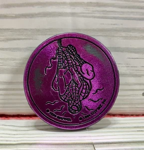 Marvel Spiderman Purple Pog Slammer Double Thick Finger Grips Toy Biz 1994 A5 - Picture 1 of 2