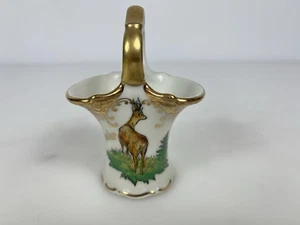 Vintage Mini Porcelain Gosler Basket Bavaria Kandemalt - Picture 1 of 1