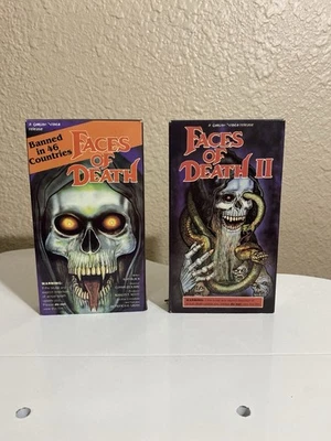 Rare Vintage Faces Of Horror 1 & 2 VHS  - Image 1 of 4