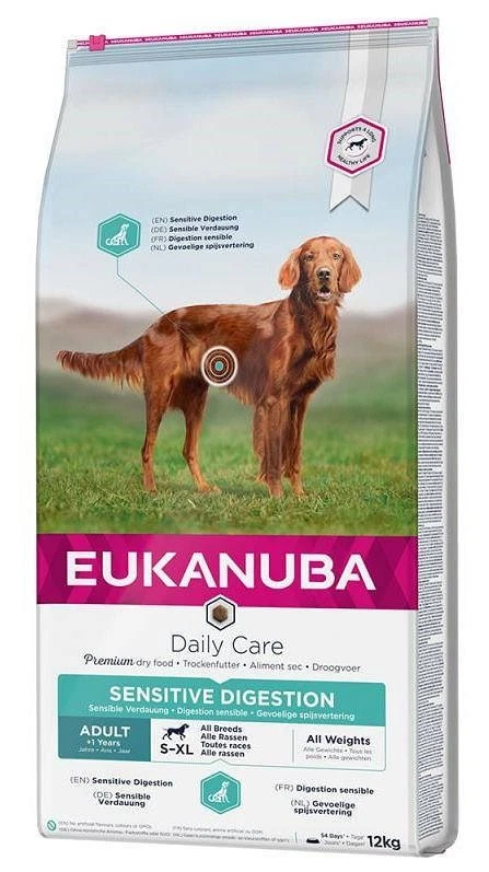 EUKANUBA Daily Sensitive Digestion Trockenfutter für Hunde, 12 kg - Bild 1 von 1