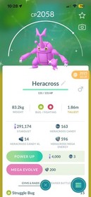 Heracross Shiny Pokemon, PoGo Tr6de *Read Description* Fast and Secure