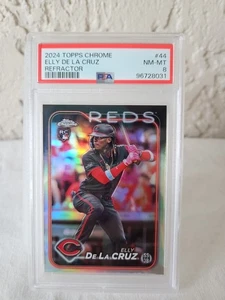 2024 Elly De La Cruz Topps Chrome Rookie Refractor #44 PSA 8 - Bild 1 von 2
