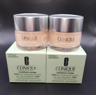 NIB 2 x Clinique Moisture Surge 100HR Hydrator Moisturizer 1 oz/ each - Image 1 of 2