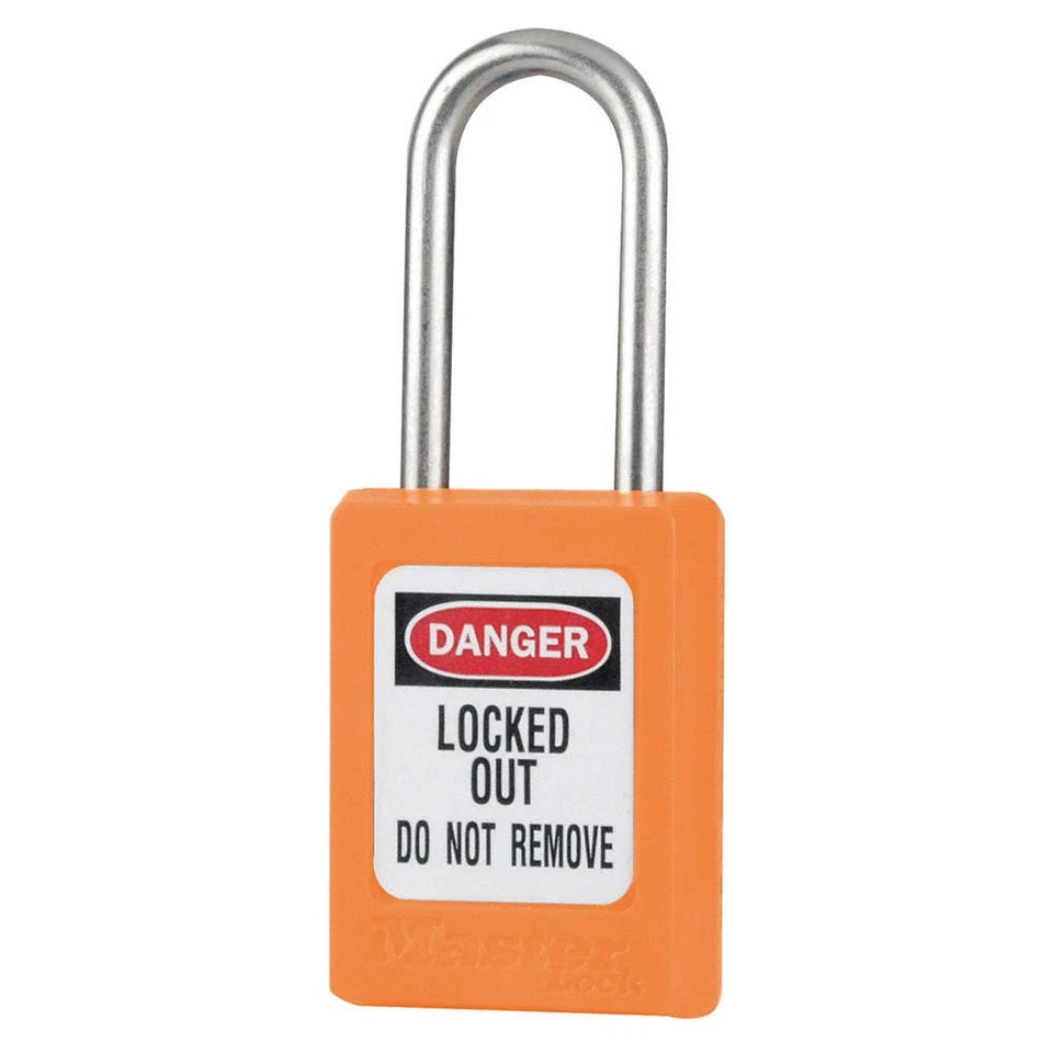 MASTER LOCK S31ORJ Lockout Padlock,KD,Orange,1-7/8"H 6MCR8 - Image 1 of 1