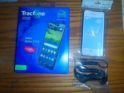Nokia C110 N156DL 32GB 3GB Tracfone совершенно новый плюс два 2 аксессуара! - Изображение 1 из 4