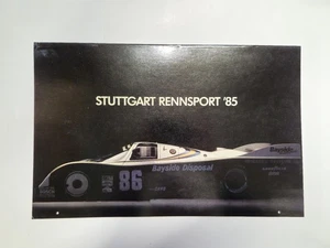 Vintage Stuttgart Rennsport ‘85 Large Automotive Racing Calendar  New Old Stock - Picture 1 of 15
