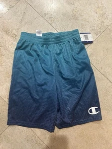Champion Youth Large Ombre Mesh Basketball Shorts Boys Teal/Navy New With Tags - Picture 1 of 1
