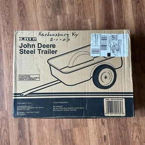 John Deere Pedal Tractor Steel Trailer 535AO New Sealed Box Ertl - Picture 1 of 2