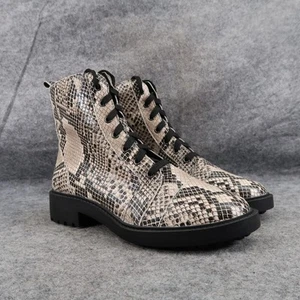 Scarpe Linea Paolo donna 5,5 stivali moda combattimento serpente trinità pelle suola a strappo - Foto 1 di 15