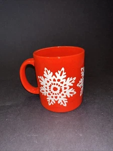 Waechtersbach Germany Rot Kaffee Tee Becher Tasse Schneeflocke Weihnachten Germany - Bild 1 von 5