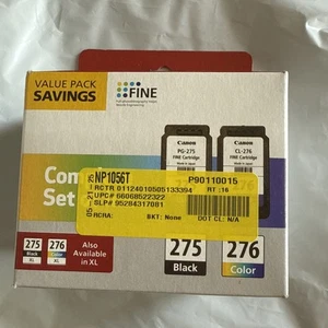 Canon PG-275 + CL-276 Value Pack Ink Cartridges TS3520 TS3522 TS3722 TR4720 NEW - Zdjęcie 1 z 5