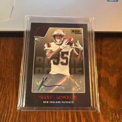 Pierre Strong Jr. 2022 Zenith Rookie Autographs Red Zone Auto #141 Patriots - Image 1 of 4