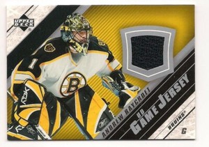 Andrew Raycroft 05-06 Upper Deck 2 UD Game Jersey Game Used Jersey