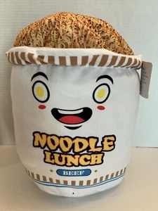 Noodle Lunch Cup Beef 13" Plush Ideal Toys Direct Ramen Soup NWT Free shipping! - Picture 1 of 8