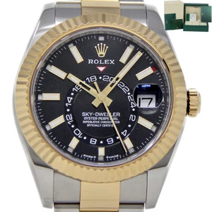 Rolex NEW Sky-Dweller Steel & Gold BLACK DIAL FACTORYWARRANTY2021 #2010-1 - Picture 1 of 6