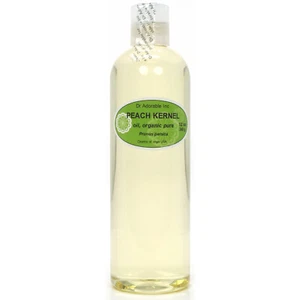 PURE PEACH KERNEL OIL COLD PRESSED ORGANIC UNCUT RAW VIRGIN - Picture 1 of 13