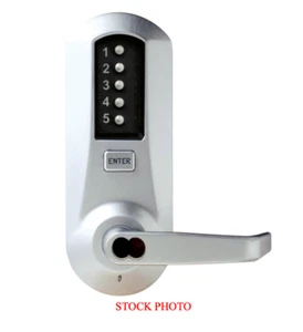 Simplex 5031BWL26D41 Satin Chrome Pushbutton Cyl Lock Lever Combination Entry - Picture 1 of 11