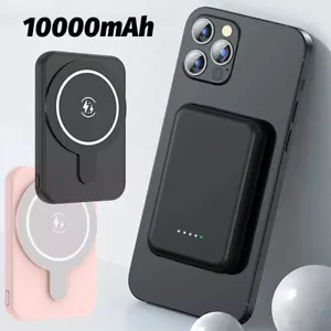 Magnetic Wireless Power Bank 10000mAh Mag Safe Backup Portable Fast Charger - Picture 1 of 16