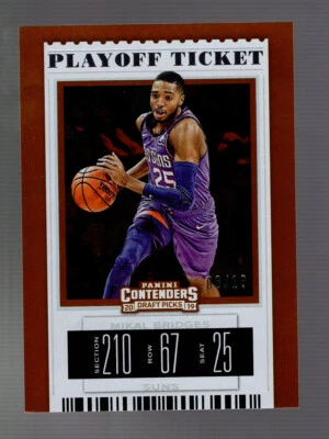 2019-20 Panini Contenders Draft Pick Playoff Ticket 8/18 Suns Mikal Bridges - Image 1 of 2