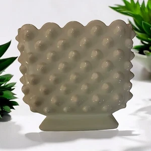 Fenton Hobnail Milk Glass Square Planter - Picture 1 of 5
