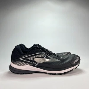 Scarpe da corsa Brooks Ravenna 8 nere argento basse sportive comode uomo taglia 10 D - Foto 1 di 10