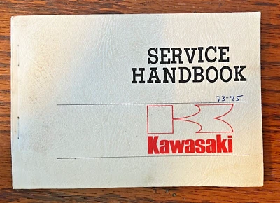 1973 1974 1975 Kawasaki Service Handbook 109 pages 75-900cc All Models KX KH KZ - Image 1 of 4