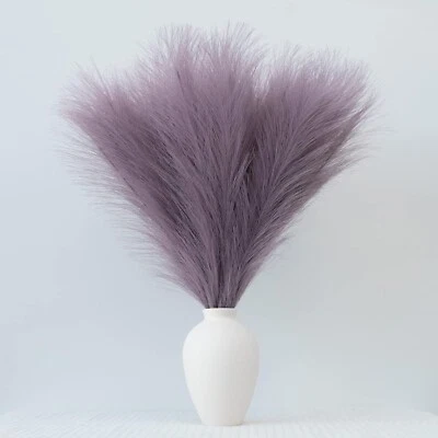 Paquete de 6 tallos artificiales para hierba pampeana para boda y hogar Foto 1 de 4