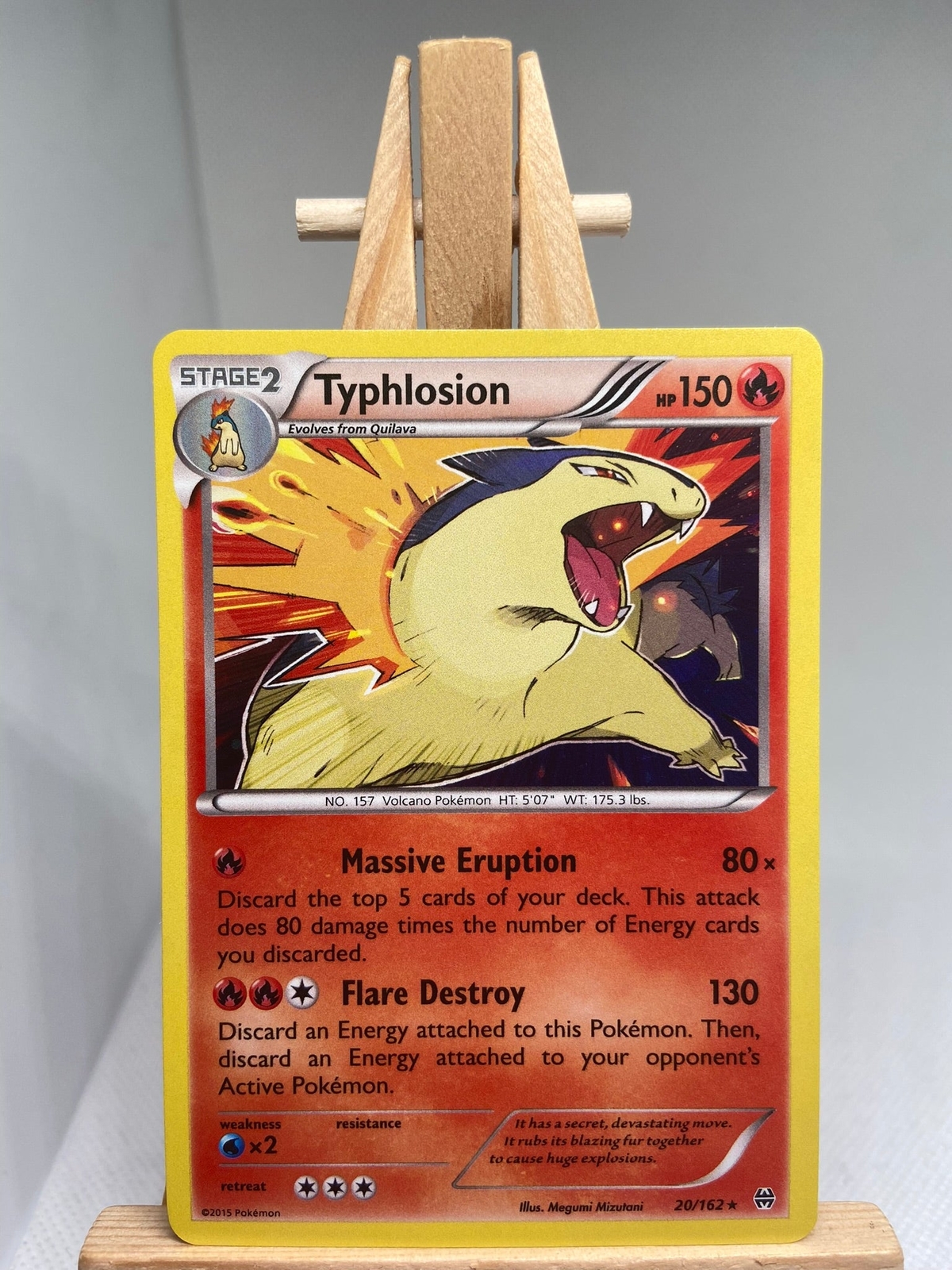 Typhlosion - Cosmos Holo Rare From Blister - BREAKthrough 20/162 - NM - Pokemon