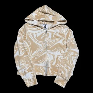 Juicy Couture Beachwood Swirls Full Zip Hoodie Sweatshirt Women’s Small - Picture 1 of 5