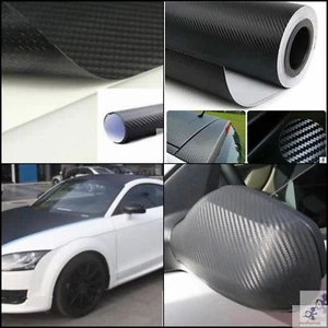 Rollo De Vinilo Fibra Carbono 3D Para Exterior Calificado Automotor Coches Vinil - Picture 1 of 8