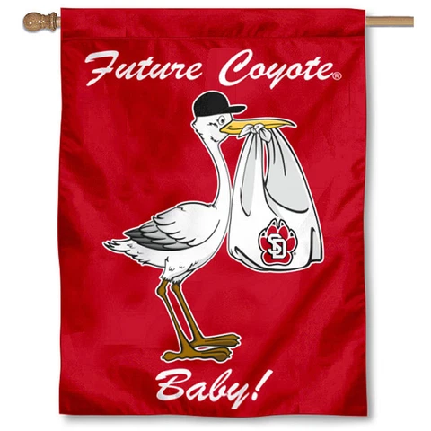 University of South Dakota New Baby Gift Decorative House Flag Cover
