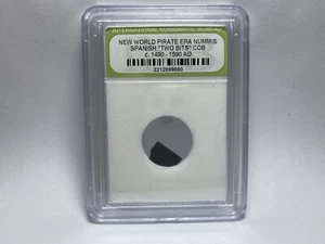 1490-1590 New World Pirate Era Nummis Spanish Two Bits Cob INB Sealed - Picture 1 of 4