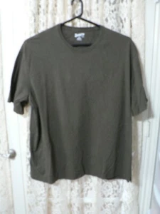 DULUTH TRADING T SHIRT UOMO 3XL CODA LUNGA MARRONE-MANICA CORTA-33"LUNGA-30" Pit2Pit - Foto 1 di 6