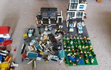 lego police station and figures job lot