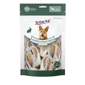 Dokas Dog Snack Kaninchenohren mit Fell getrocknet 100 g - Bild 1 von 1