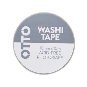 Otto Washi Tape 10mm x 10m Neon Grey Pattern - #A16 - Picture 1 of 2