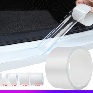 Car Protector Sill Scuff Cover Auto Door Plate Sticker Anti-Scratch Bumper Strip - Picture 1 of 8