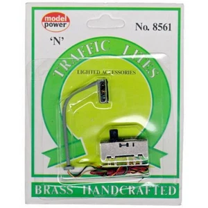 Model Power 8561 N Scale 1:16 Right Hand Gray Plastic Traffic Light Pole VTG NOS - Picture 1 of 1