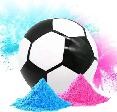 Color Blaze Gender Reveal Soccer Ball - 5.5" Ball with Pink & Blue Color Powder - Image 1 of 4