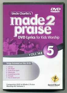 Uncle Charlies Made 2 Praise, Vol. 5 DVD Lyrics for Kids Worship *PRISTINE DVD* - Imagen 1 de 2