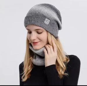 Damen Winter Mütze Schal Set Warme Wintermütze für Ski Outdoor Freizeit - Bild 1 von 12