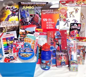 NEW TRANSFORMERS EASTER TOY GIFT BASKET FIGURE EGG HUNT PLAY SET SCHOOL SUPPLIES - Picture 1 of 1