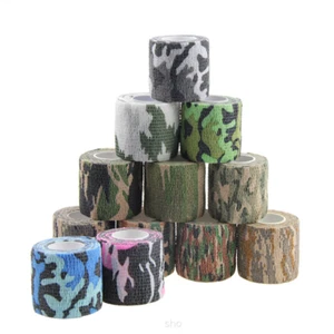 24 Stück Camouflage/Schwarz Halstuch Tattoo Sensi-Wrap Selbstklebend 2" x 5 Yds - Bild 1 von 12