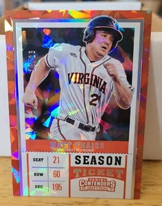 MATT THAISS #ed 18/23 2017 Contenders Draft Picks Variation Cracked Ice Ticket