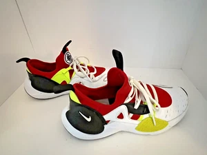 Nike Huarache Edge Txt Juvenil Blanco/Rojo/Amarillo Neón AQ2431-100 Talla 6Y - Imagen 1 de 8